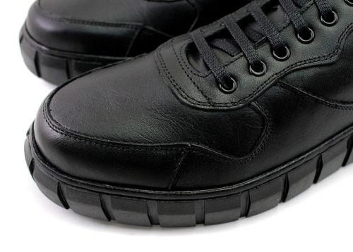Pantofi casual bărbați cu șireturi în negru - model Dorian