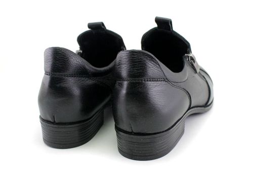 Pantofi dama, casual, din piele naturala de culoare neagra - Model Doris