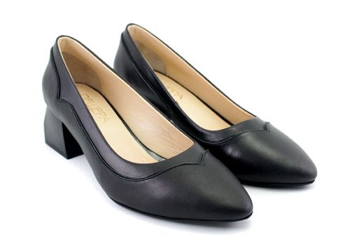 Дамски елегантни обувки в черно - Модел Тюркоаз. Размери 36-42.