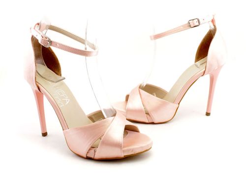 Дамски, официални сандали в розово - Модел Гардения