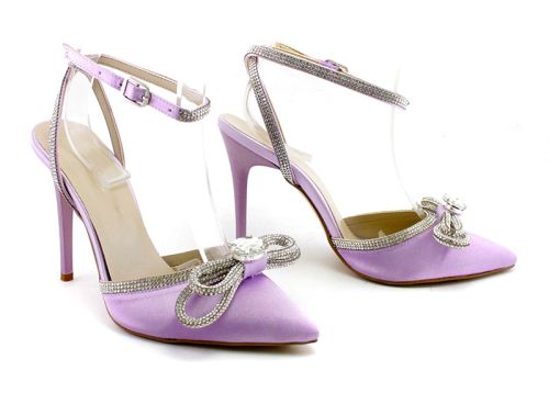 Дамски, официални сандали в лилаво - Модел Магнолия.