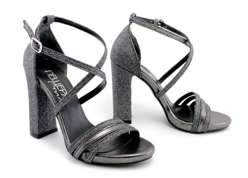 Дамски, официални сандали в черно - Модел Сюзън.