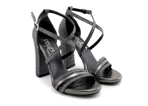 Дамски, официални сандали в черно - Модел Сюзън