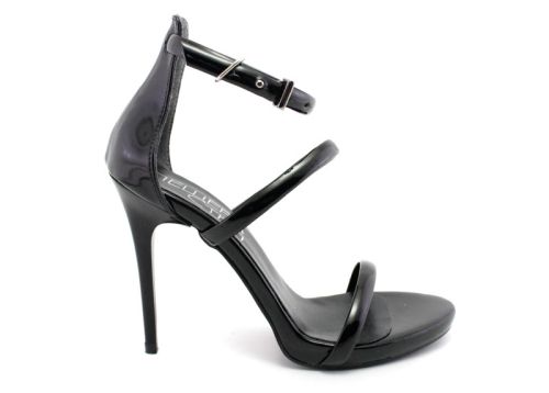 Дамски, официални сандали в черно - Модел Дороти