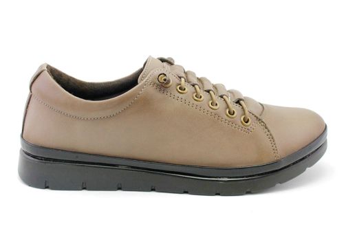 Pantofi casual dama de culoare nurca - Model Hera