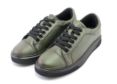 Pantofi casual dama in verde - Model Leia Prim.