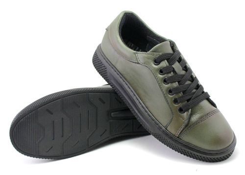 Pantofi casual dama in verde - Model Leia Prim.