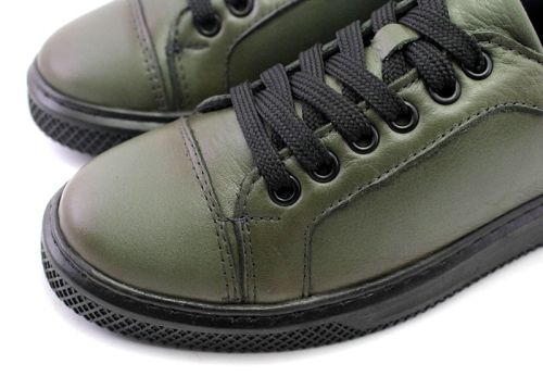 Pantofi casual dama in verde - Model Leia Prim.