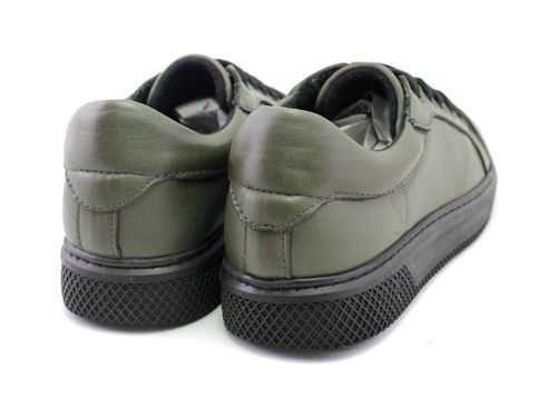 Pantofi casual dama in verde - Model Leia Prim.