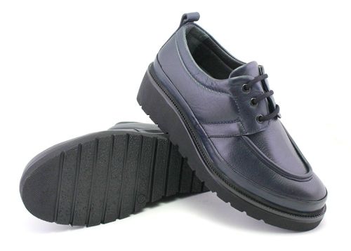Дамски ежедневни обувки в тъмно синьо - Модел Йоана