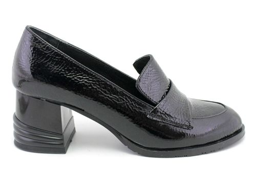 Pantofi formali dama lac negru, model Claire