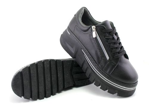 Дамски ежедневни обувки спортен стил в черно - Модел Росита