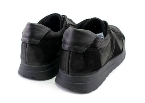 Мъжки, спортни обувки в черно - Модел Христофор