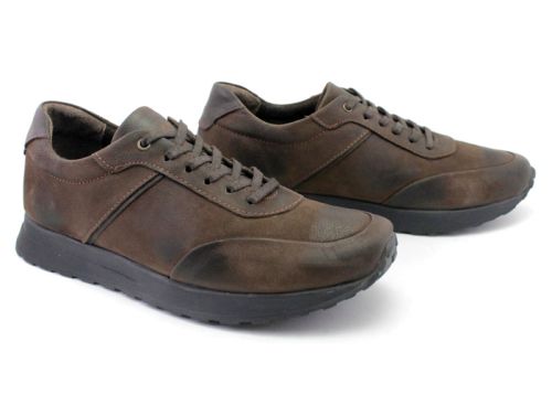 Мъжки, спортни обувки в кафяво - Модел Христофор.