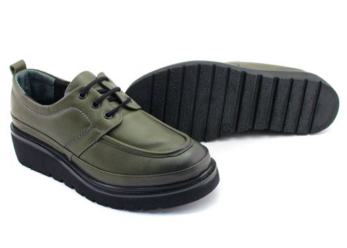 Дамски ежедневни обувки в зелено - Модел Йоана