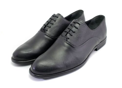 Мъжки официални обувки в черно, модел Ференц