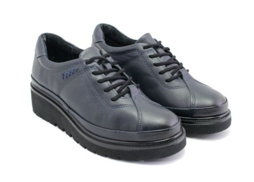 Дамски ежедневни обувки в тъмно синьо - Модел Илона