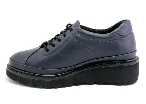 Дамски ежедневни обувки в тъмно синьо - Модел Илона