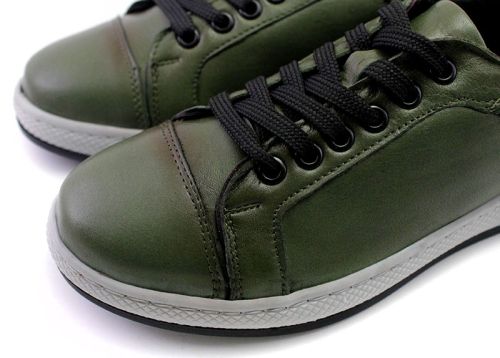 Pantofi casual dama in verde - Model Leia Prim.