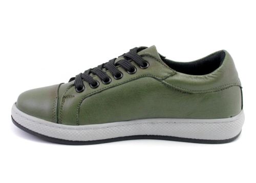 Pantofi casual dama in verde - Model Leia Prim.