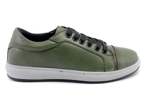 Дамски, ежедневни обувки в зелено - Модел Лея
