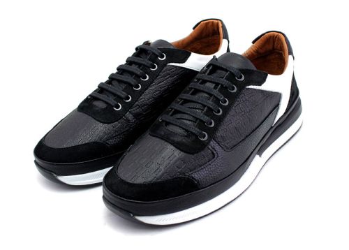 Мъжки обувки в черно - Модел Франко.