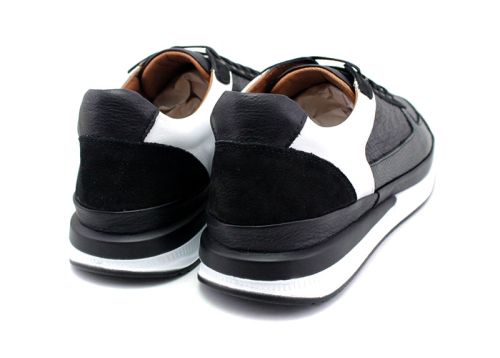 Pantofi pentru bărbați în negru - Model Franco.