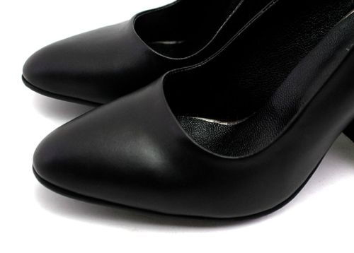 Pantofi formali dama in negru, model Leocadia.