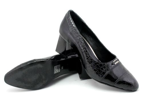 Pantofi formali dama negru, model Ravenna.