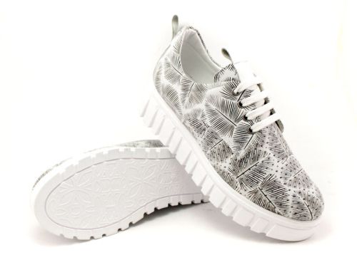 Дамски, ежедневни обувки в бяло - Модел Полина.