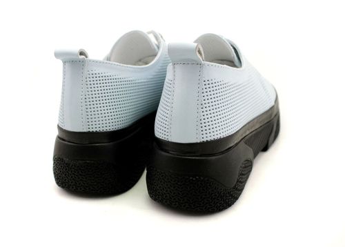 Pantofi casual dama in albastru deschis - Model Edelweiss.