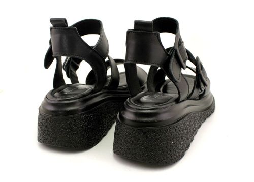 Sandale casual dama negru - Model Dolly.