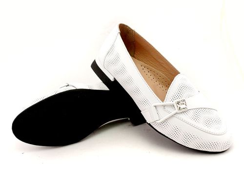 Pantofi joasa dama in alb - Model Melody.