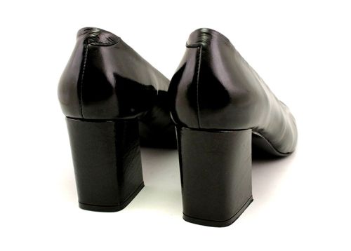 Pantofi formali dama negru, model Mira.