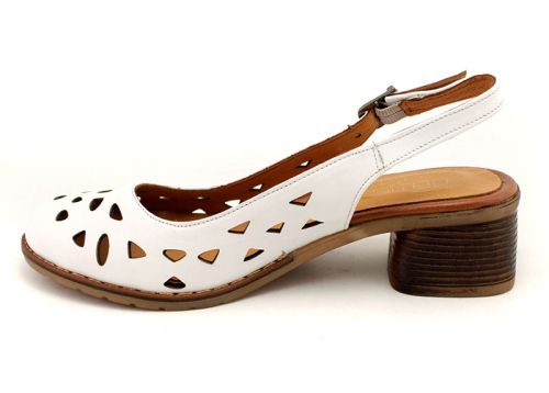 Sandale dama alb - Model Rosina.