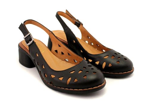 Sandale dama negru - Model Rosina.