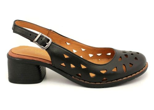 Sandale dama negru - Model Rosina.