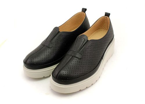 Pantofi casual dama negru - Model Varta.