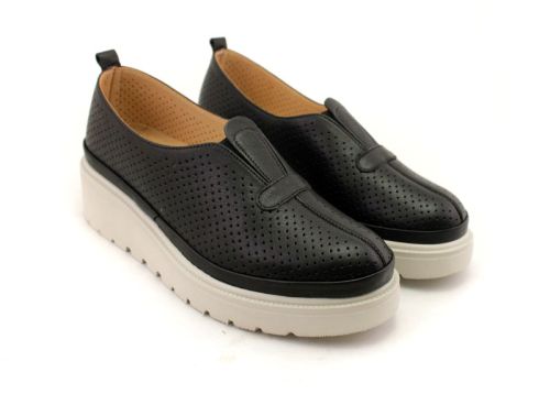 Pantofi casual dama negru - Model Varta.