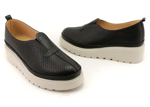 Pantofi casual dama negru - Model Varta.