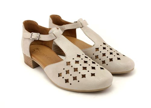 Sandale casual dama de culoare gri - Model Palmia.
