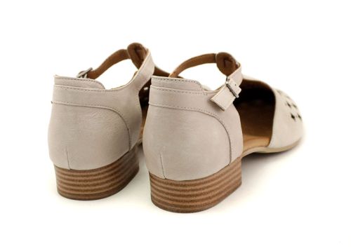 Дамски, ежедневни сандали в сиво - Модел Палмия.