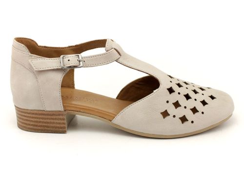 Sandale casual dama de culoare gri - Model Palmia.