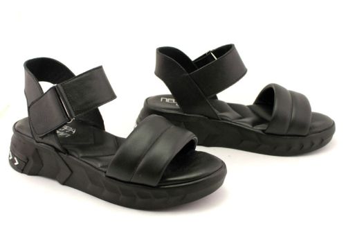 Дамски, ежедневни сандали в черно - Модел Вивиян.