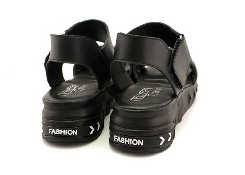 Дамски, ежедневни сандали в черно - Модел Вивиян.