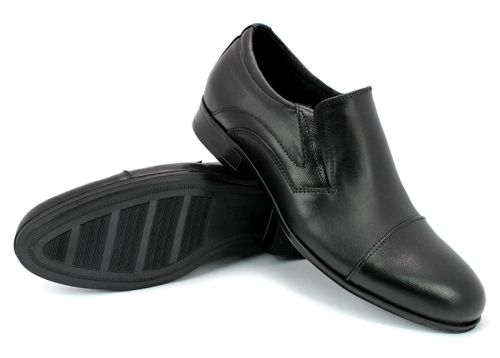 Pantofi formali din piele pentru bărbați în negru Assen 