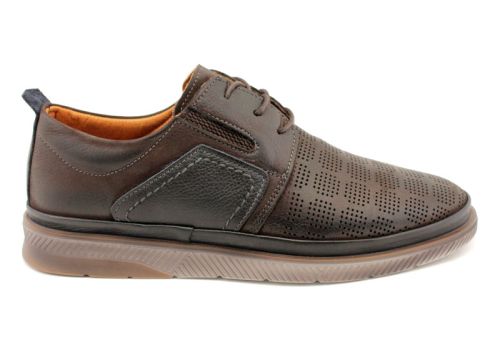 Мъжки, ежедневни обувки в кафяв цвят - Модел Вихрен.