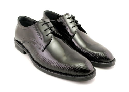 Pantofi formali barbatesti in negru, model Blagovest.