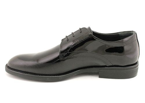 Мъжки официални обувки в черно, модел Благовест.