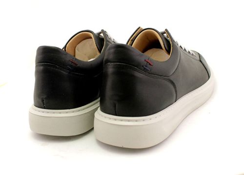 Pantofi casual barbatesti de culoare neagra - model Desislav.